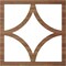 Ekena Millwork Statesman Wood Fretwork Pierced Ceiling Medallion, Walnut, 34"OD x 21 3/4"ID x 1/4"T CMWP34X34X0250STWA - alternate 4